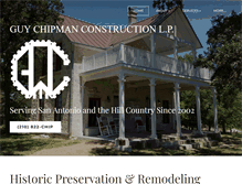 Tablet Screenshot of guychipmanconstruction.com